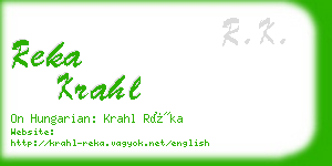 reka krahl business card